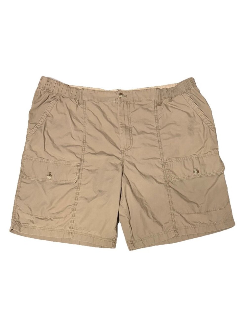 Van Heusen Traveler Beige Cargo Cotton Shorts Classic Fit Men’s Size 40
